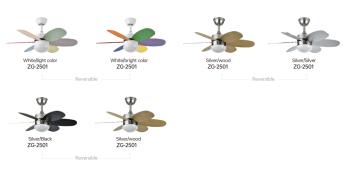 ĐÈN QUẠT TRẦN TRANG TRÍ PHÒNG KHÁCH ZG-2501