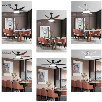 ĐÈN QUẠT TRẦN TRANG TRÍ PHÒNG KHÁCH ZG-2612/ZG2613