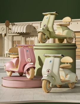 XE MÁY ĐIỆN TRẺ EM VESPA GHẾ ĐÔI